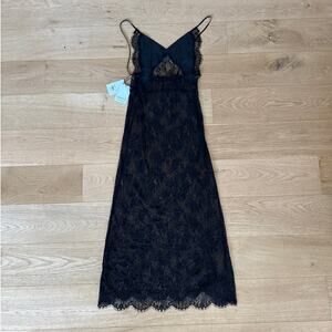 Swim by Di Cover Up Long Lace Dress Size XS Black